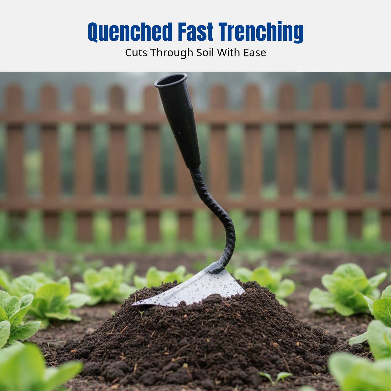 Houe triangulaire en acier au  - Agriculture Farming Hand Tools avis et prix