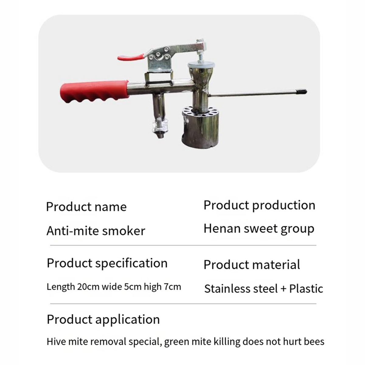 A95I-Bee traitement des acarie - Bee Smoker Tool avis et prix